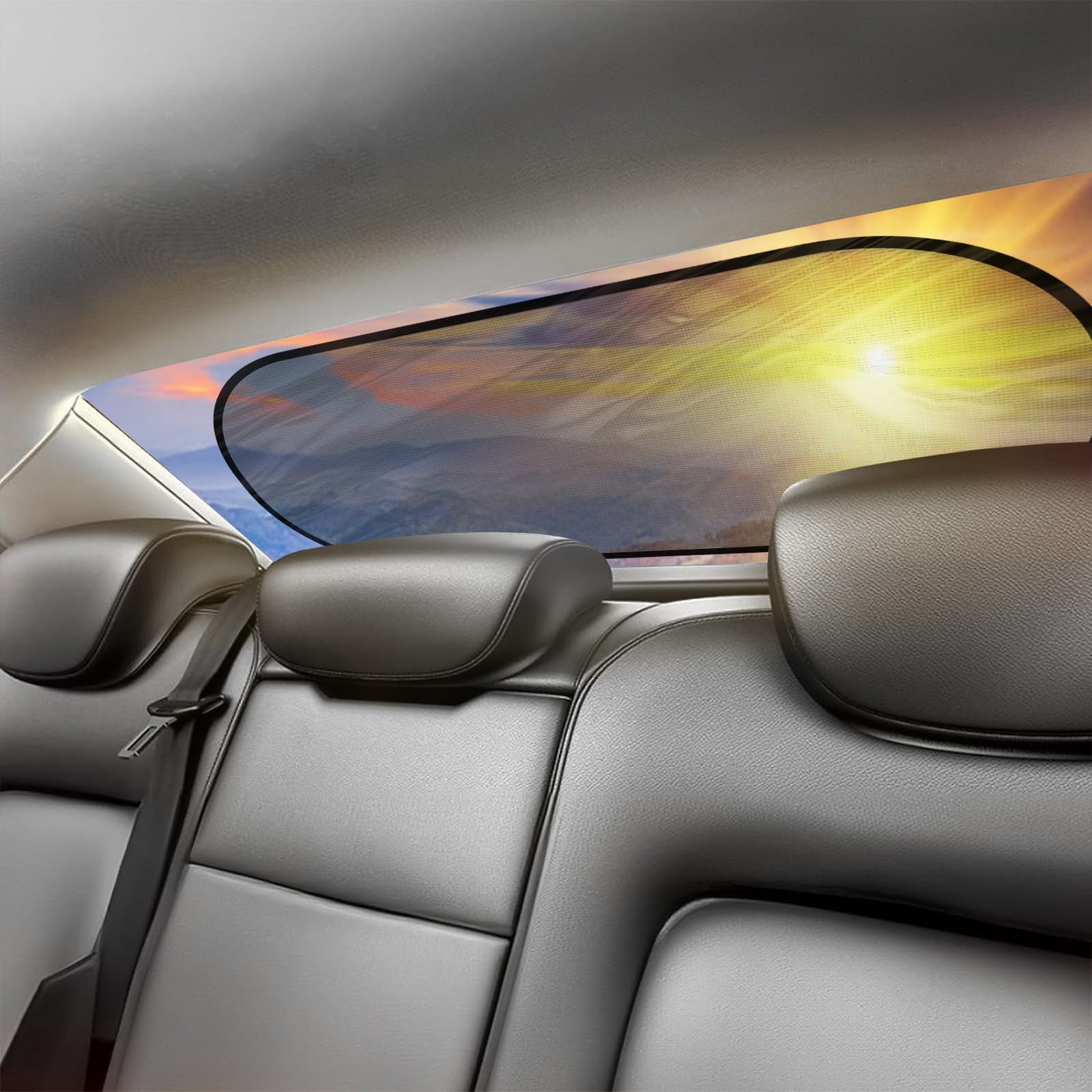 Hursey NexCore Rear Window Sun Shade material detail photo