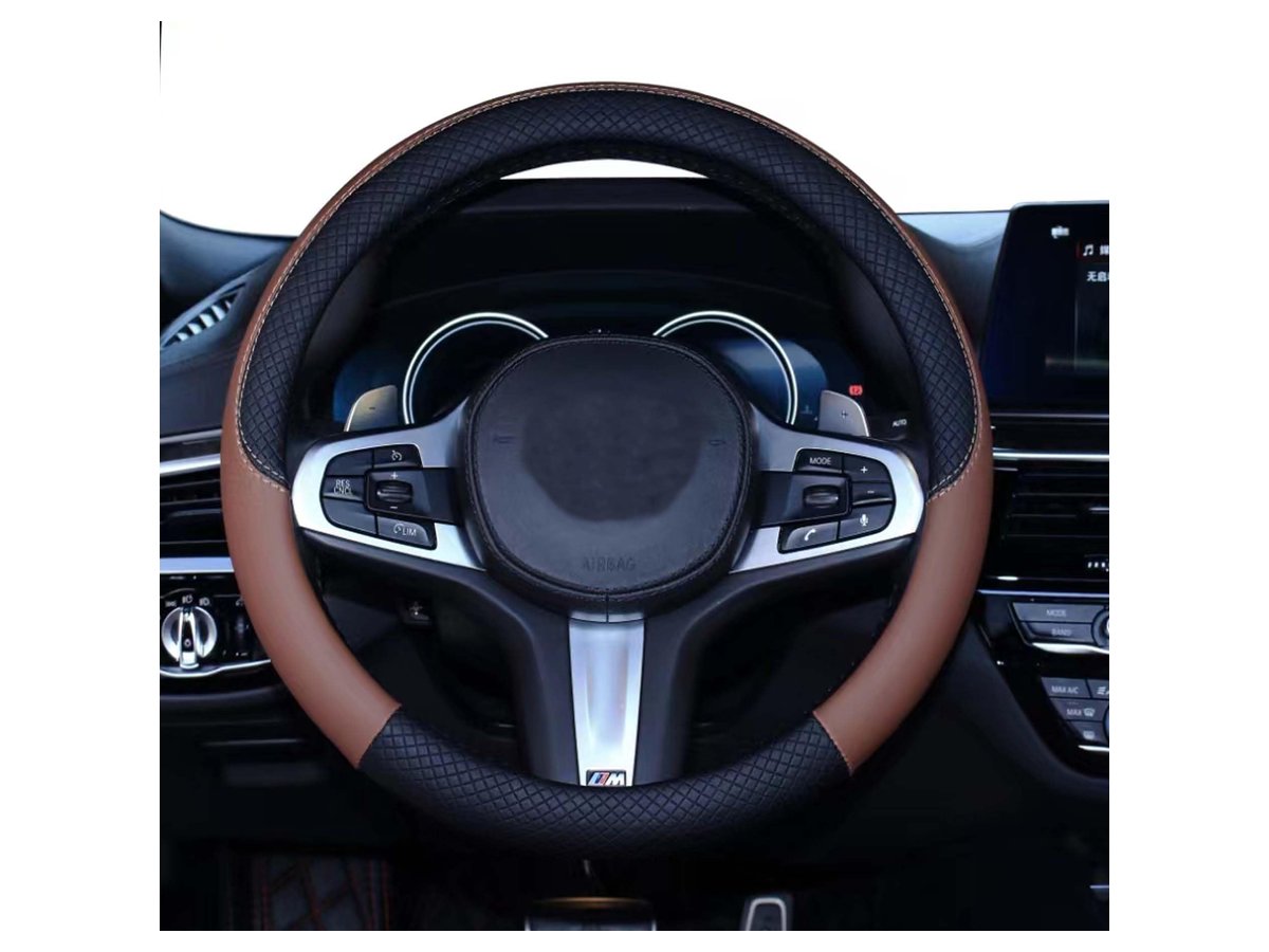 Anti-Slip Steering Wheel Cover store 019 sku 9 variant brown
