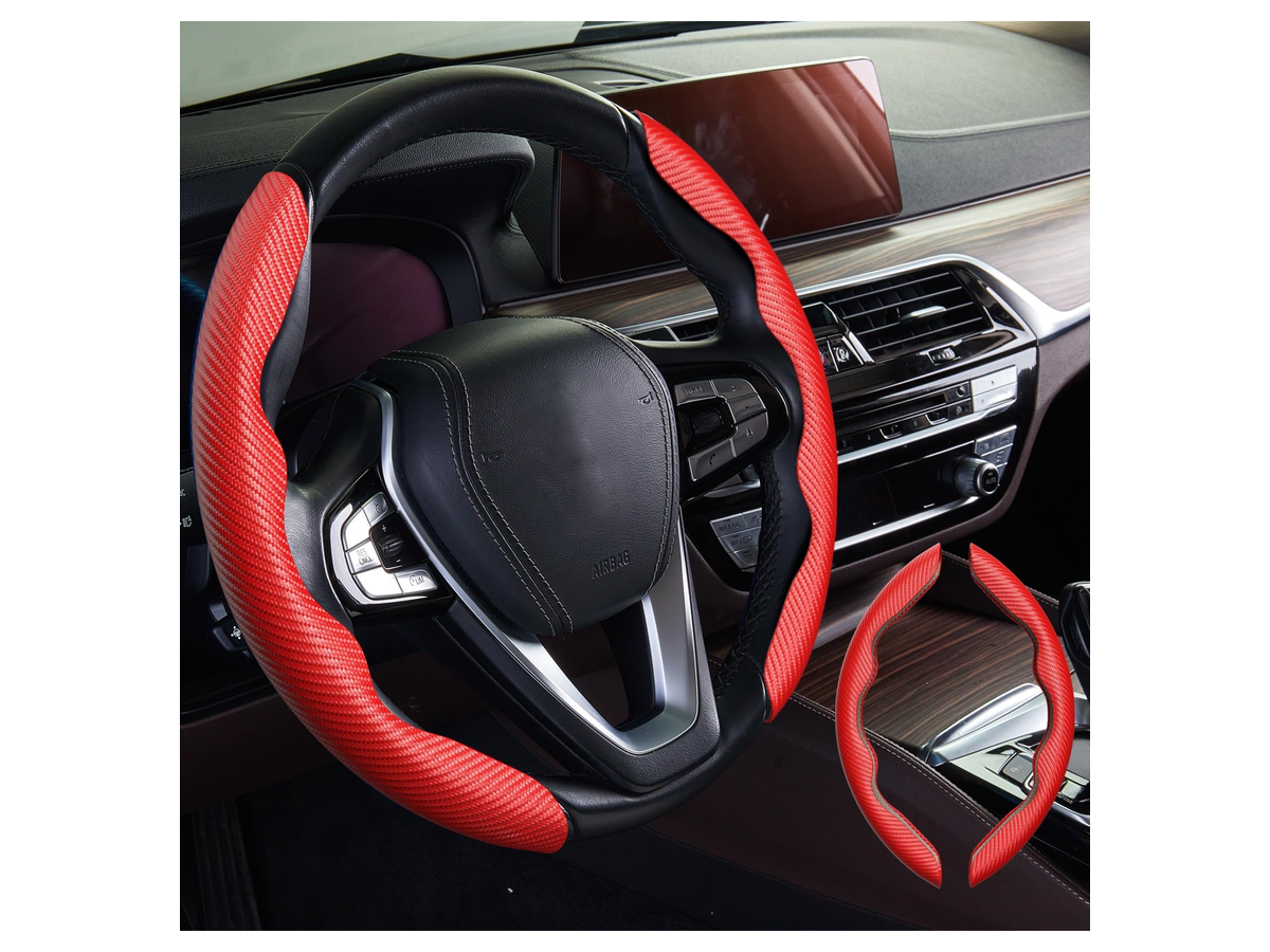 Anti-Slip Steering Wheel Cover store 019 sku 9 variant red