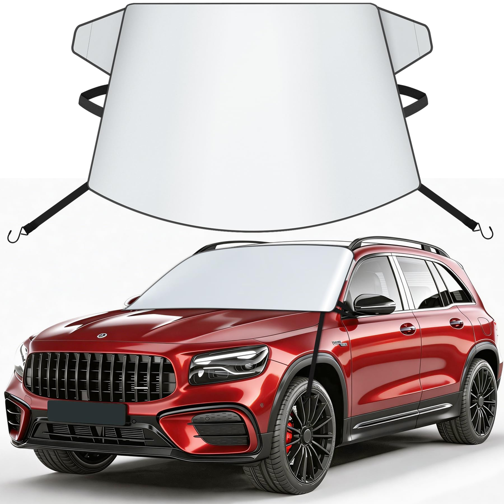 Decorative Folding Windshield Shade - Set of 2
