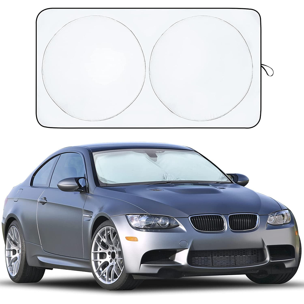 Modern Roll Up Car Shade - Sage